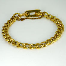 Load image into Gallery viewer, 18 Karat Yellow Gold Faceted Curb Link Bracelet
