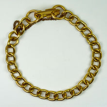 Load image into Gallery viewer, 18 Karat Yellow Gold Faceted Curb Link Bracelet
