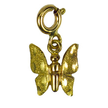 Load image into Gallery viewer, Butterfly 9K Yellow Gold Charm Pendant
