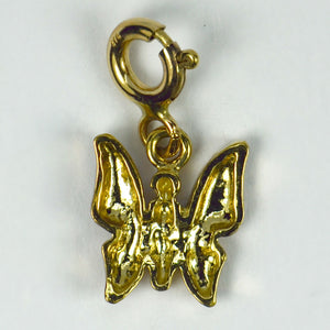 Butterfly 9K Yellow Gold Charm Pendant