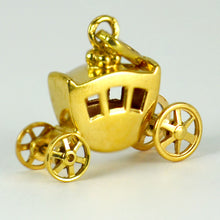 Load image into Gallery viewer, French 18 Karat Yellow Gold Carriage Charm Pendant
