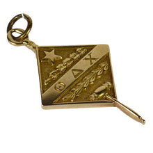 Load image into Gallery viewer, Vintage 14K Theta Delta Chi Fraternity Charm Pendant
