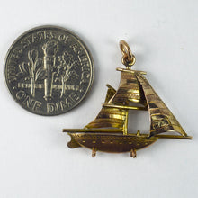 Load image into Gallery viewer, 9K Yellow Gold Yacht Charm Pendant
