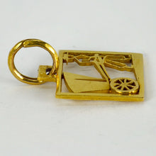 Load image into Gallery viewer, Rickshaw 18K Yellow Gold Square Charm Pendant
