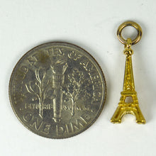 Load image into Gallery viewer, 18K Yellow Gold Eiffel Tower Charm Pendant

