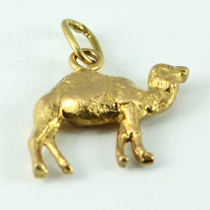 18K Yellow Gold Dromedary Camel Charm Pendant