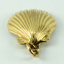 Load image into Gallery viewer, 14K Yellow Gold Clam Shell Charm Pendant
