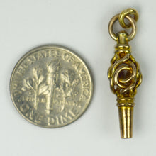 Load image into Gallery viewer, Gold Plated Clock Winder Charm Pendant
