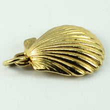 Load image into Gallery viewer, 14K Yellow Gold Clam Shell Charm Pendant
