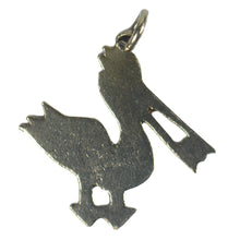 Load image into Gallery viewer, Stork and Egg Platinum Enamel Charm

