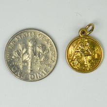 Load image into Gallery viewer, 9K Yellow Gold St Christopher Charm Pendant
