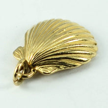 Load image into Gallery viewer, 14K Yellow Gold Clam Shell Charm Pendant
