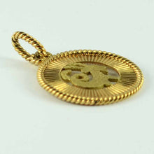 Load image into Gallery viewer, French 18K Yellow Rose Gold Zodiac Capricorn Charm Pendant
