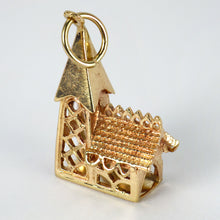 Load image into Gallery viewer, 9K Yellow Gold Church Charm Pendant
