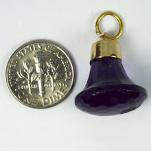 Load image into Gallery viewer, 18K Yellow Gold Paste Fob Charm Pendant
