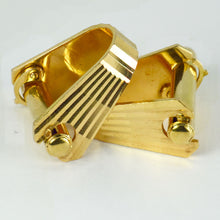 Load image into Gallery viewer, Mecan Elde French 18 Karat Yellow Gold Stirrup Cufflinks

