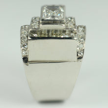 Load image into Gallery viewer, Art Deco Diamond Platinum Tank Ring

