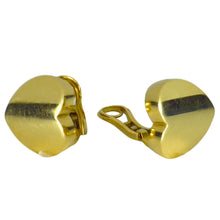 Load image into Gallery viewer, Marina B 18K Yellow Gold Heart Earclips
