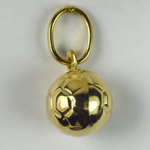 Load image into Gallery viewer, French 18K Yellow Gold Football Soccer Charm Pendant
