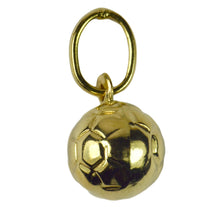 Load image into Gallery viewer, French 18K Yellow Gold Football Soccer Charm Pendant
