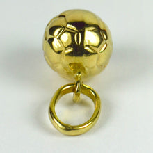 Load image into Gallery viewer, French 18K Yellow Gold Football Soccer Charm Pendant
