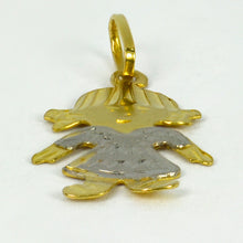 Load image into Gallery viewer, 18K Yellow Gold Girl Charm Pendant
