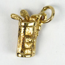 Load image into Gallery viewer, 9K Yellow Gold Golf Clubs Charm Pendant
