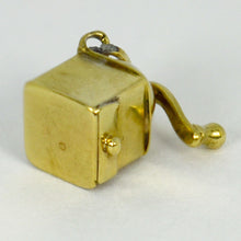 Load image into Gallery viewer, Coffee Grinder 14K Yellow Gold Charm Pendant
