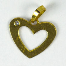 Load image into Gallery viewer, 18K Yellow Gold Love Heart Charm Pendant
