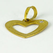 Load image into Gallery viewer, 18K Yellow Gold Love Heart Charm Pendant
