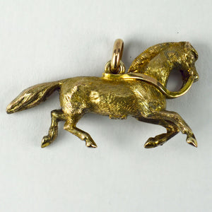 9K Yellow Gold Horse Charm Pendant