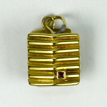 Load image into Gallery viewer, Mechanical House of Love 14K Yellow Gold Charm Pendant
