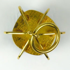 18 Karat Yellow Gold Swiss Lapis Charm Pendant