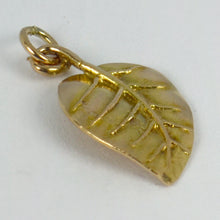 Load image into Gallery viewer, 9K Yellow Rose Gold Leaf Charm Pendant
