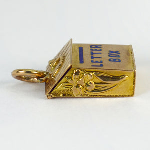9K Yellow Gold Letterbox Charm Pendant