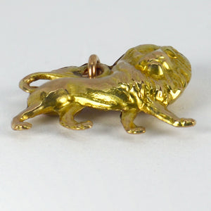 9K Yellow Gold Lion Charm Pendant