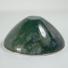 Load image into Gallery viewer, Moss Agate Silver Mounted Bowl
