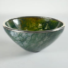 Load image into Gallery viewer, Moss Agate Silver Mounted Bowl
