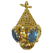 Load image into Gallery viewer, 18K Yellow Gold Etruscan Charm Pendant
