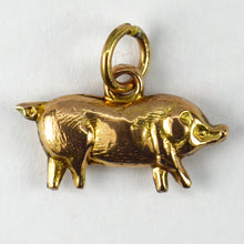 Load image into Gallery viewer, 9K Yellow Gold Pig Charm Pendant
