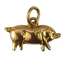 Load image into Gallery viewer, 9K Yellow Gold Pig Charm Pendant
