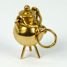 Load image into Gallery viewer, 18 Karat Yellow Gold Cooking Pot Charm Pendant
