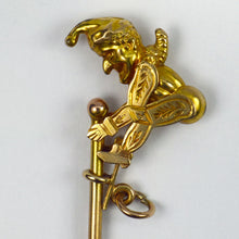 Load image into Gallery viewer, Punchinello Mechanical Mr Punch 9K Gold Charm Pendant
