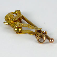 Load image into Gallery viewer, Punchinello Mechanical Mr Punch 9K Gold Charm Pendant
