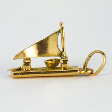 Load image into Gallery viewer, 18K Yellow Gold Raft Charm Pendant
