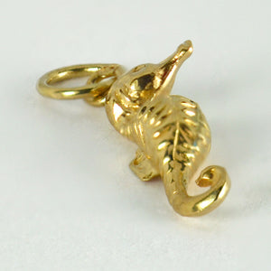 9K Yellow Gold Seahorse Charm Pendant