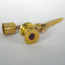 Load image into Gallery viewer, Sewing Kit 9K Yellow Gold Charm Pendant
