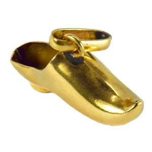 French 18 Karat Yellow Gold Shoe Charm Pendant