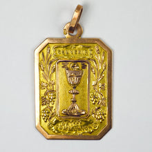 Load image into Gallery viewer, French First Communion 18K Yellow Rose Gold Charm Pendant
