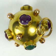 Load image into Gallery viewer, 14 Karat Yellow Gold Quartz Sputnik Charm Pendant
